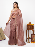Designer HO Onion Pink Saree