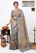 Embroidery Thread Work Posh Bage Saree