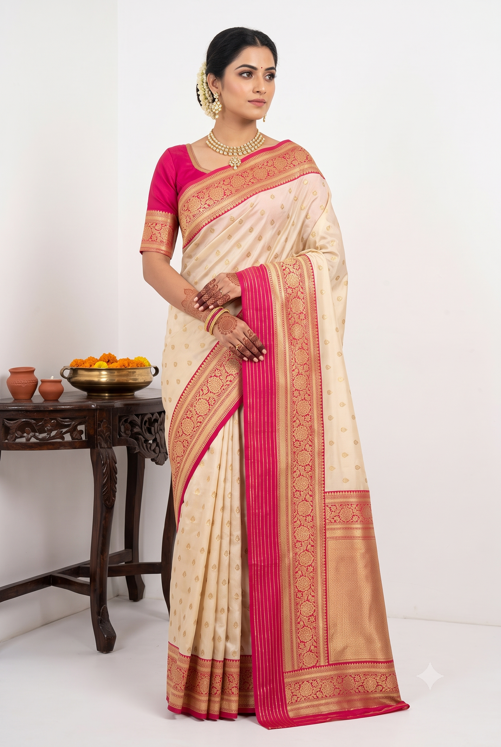 Banarasi Silk Beige Saree
