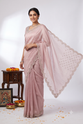 Designer Crush Baby Pink Saree