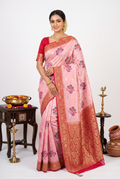 Banarasi Silk Pink Saree